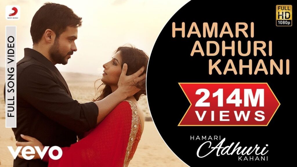 Hamari Adhuri Kahani By-Arijit Singh Lyrics (From “Hamari Adhuri Kahani”)