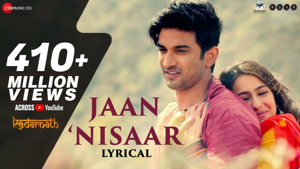 Jaan Nisaar (Kedarnath) By- Arijit Singh Lyrics in Hindi